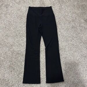 Black High-Waist yoga Flared Pants